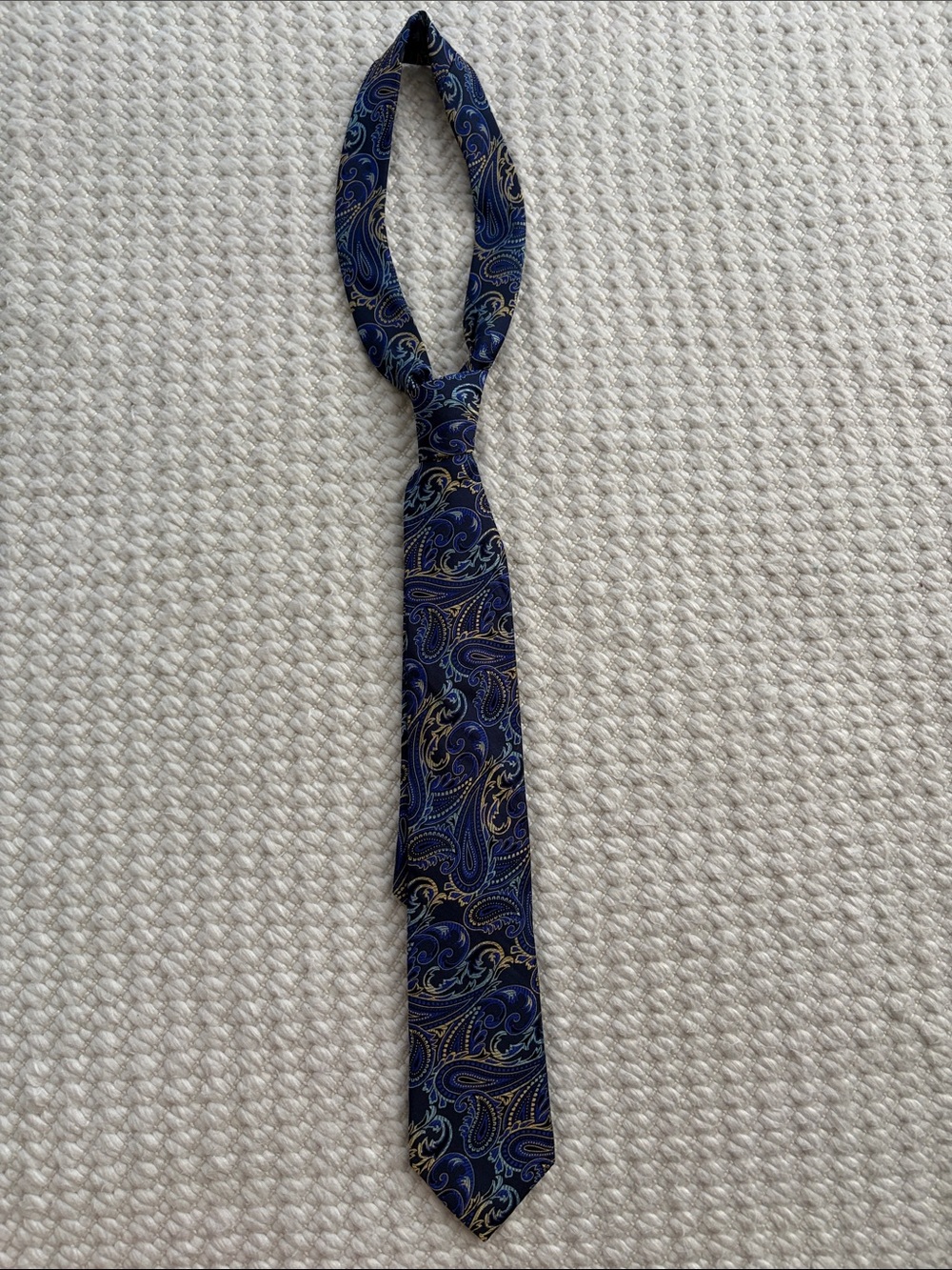 Classic Navy Paisley Men's Tie